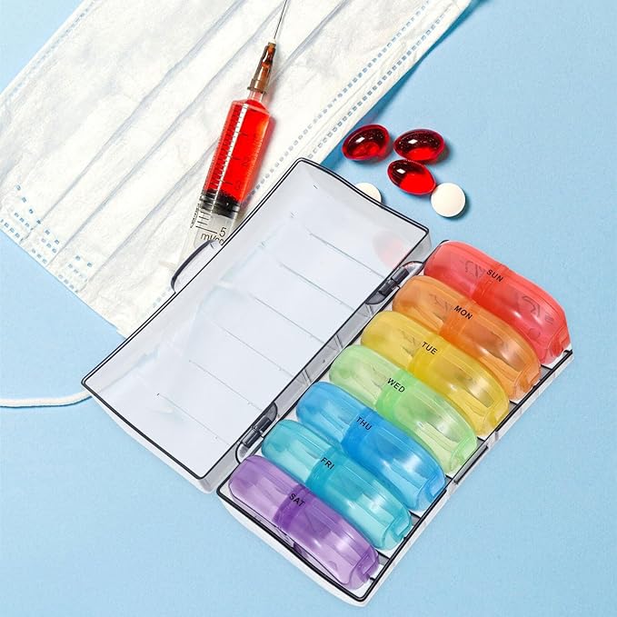 Medication Holder Storage Container Small Portable Pills Pill Organizer Case Individual Medicine Dispenser
