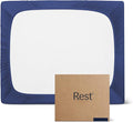 REST® Evercool®+ Fitted Sheet, Cali King, Midnight Blue, 15" Deep (up to 18’’), Breathable Bedding for Hot Sleeper and Night Sweats, Bed Sheet with Ionic+ Self-Cleaning Silver Yarn for Sensitive Skin