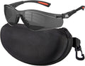 xaegistac Shooting Glasses Anti-fog Shooting Range Eye Protection, Adjustable Safety Glasses with Zipper Hard Case
