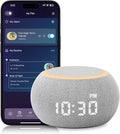 Santebee Sound Machine for Sleep White Noise Machine for Adults Night Light, Luna Pro 507 Soothing Sounds, Dual-stage Alarm&Snooze, Smart App Control Custom Buttons, Dimmable Clock Timer for Baby Kids