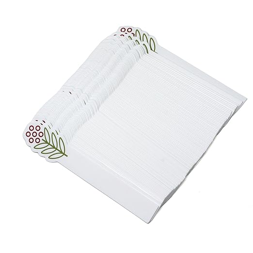 Honbay 100PCS Fashion Flower Disposable Perfume Test Strips Essential Oils Paper Test Strips Smelling Test Paper White Testing Strips Aromatherapy Fragrance Tester Strips