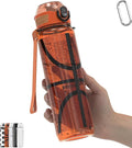 32oz/1L Sport Water Bottle, Light Tritan, Quick-Open Chug Lid/Straw 2-in-1, Leak-Proof, Dishwasher-Safe, BPA-Free, Drop-Resist & Scratch-Resist for Travel/Gym/Office/Fan Gift (Basketball)