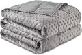 Sivio Weighted Blankets for Adults, Soft Minky Heavy Blanket for Calm Sleeping, King Size Breathable Weighted Throw Blanket for Men and Women, Grey, 80 x 87in, 20lbs