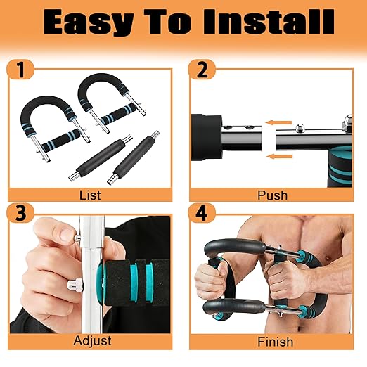 Twister Arm Trainer, 40-100lb Adjustable Chest Workout, Portable Resistance Power Twister for Home & Travel