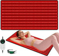 Red Light Therapy Mat for Body, Large 39"x24" Infrared Light Pad with 400 LEDs Tri-Chip 660nm & 850nm, Red Light Blanket for Back Belly Muscle Knee Joints, 10Hz/40Hz Pulsing, 9 Timer, Max 60W