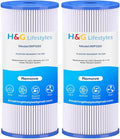 H&G Lifestyles Pleated Sediment Water Filter for Well Water, 5 Micron 10 X 4.5 Whole House Water Filters, Compatible with 84637, WPX5BB97P, PC10, 355214-45, 355215-45, WP10BB97P, WP5BB97P