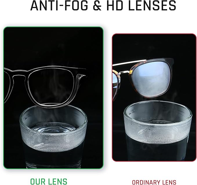 Stylish Safety Glasses, Clear Anti-Fog Anti-Scratch Protective Glasses For Men And Women