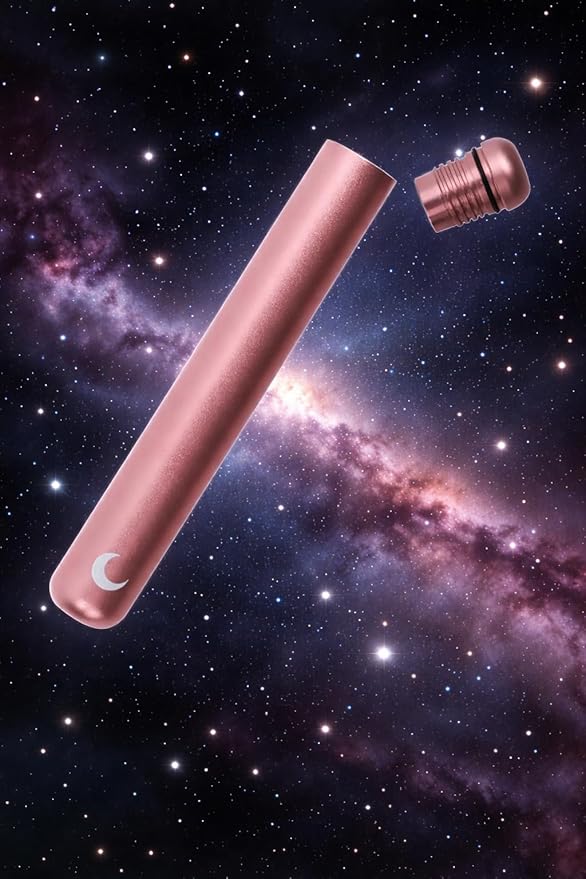 Brando Moon Small Metal Pill Container Tube – Durable Compact Pocket Pill Case 4.5” – Water-Resistant, Travel-Ready Design for Medications, Vitamins & Small Items – Lightweight Easy to Carry
