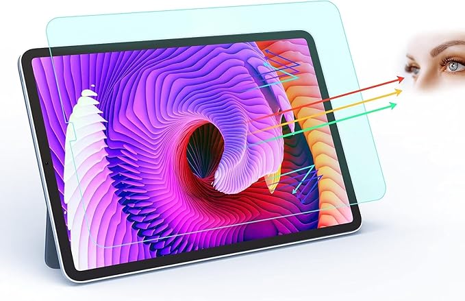 ZOEGAA for iPad Air 16 11th/10th Generation Anti Blue Light Screen Protector 10.9 inch (2025/2022), Eye Protection Blue Light Blocking Film Reduces Digital Eye Strain