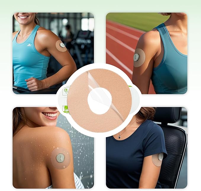 Onida Dexcom G7 Adhesive Patches 20PCS Over Patches for Dexcom G7 & Stelo CGM,Pre-Cut Adhesive Overpatches Waterproof, Continuous Glucose Monitor Sensor Cover