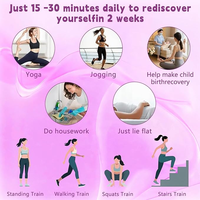 4 Kegel Balls for Women Tightening Exercise Set, Different Kegel Weights for Pelvic Floor Muscle, Pelvic Floor Trainer System for Beginners & Advance (Purple)
