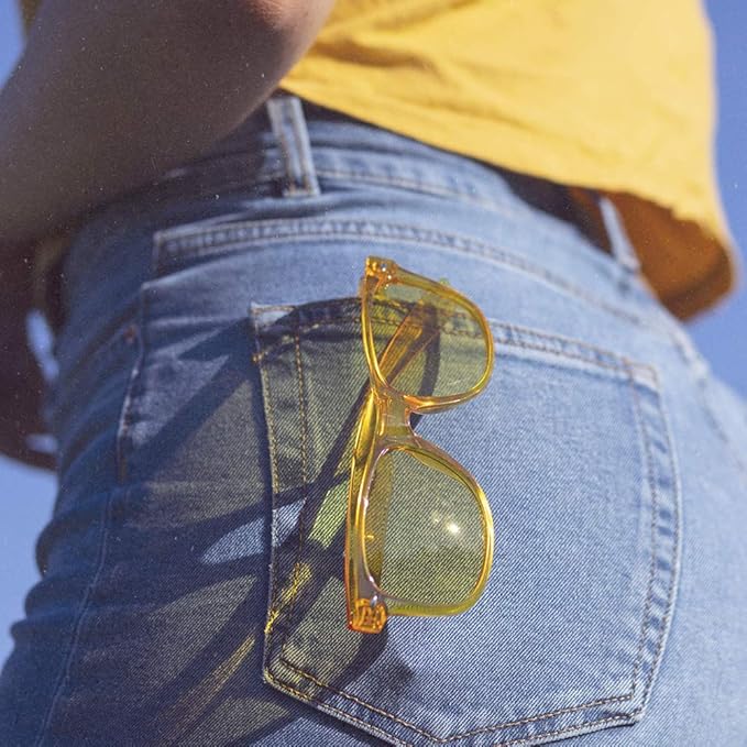 PURPLE CANYON Yellow Color Therapy Glasses for Chakra Healing, Chromotherapy, and Mood