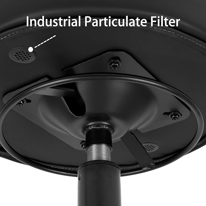 TAKE UR SEAT®15" Table Height Adjustable Round Seat Stool Heavy Duty Built and Shipped Within 24 Hours, Spa, Medical, Lab, Black (Glide)