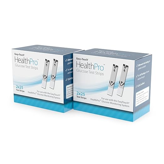 HealthPro Diabetic Test Strips by Easy Touch, 100 Count, Compatible with HealthPro Blood Glucose Monitor System