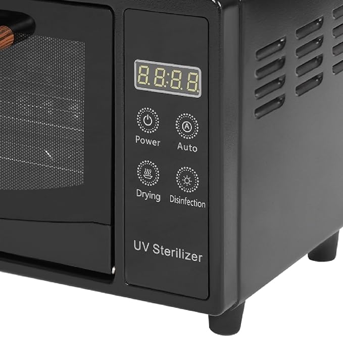 Sterilizer for Esthetician, 10L Large Capacity Sterilizer for Nail Tools, UV Light Nail Tools Cleaning Machine, Cleaning Cabinet for Home Use, Barbers, Beauty Salons, and Spas, 110V 160W (Black)