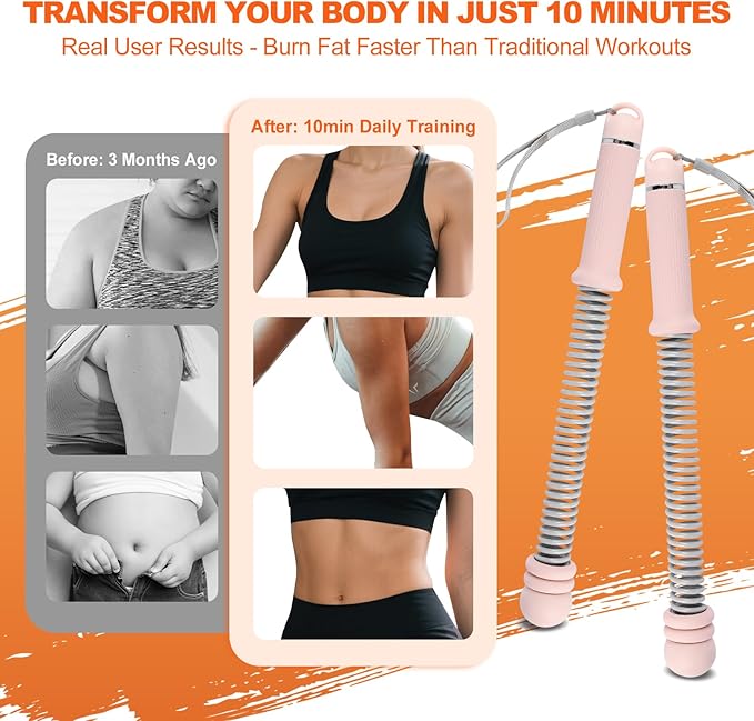 Adjustable Weighted Ropeless Battle Ropes for Home Gym, Heavy Duty Portable Workout Rope for Strength Building & Low-Impact Cardio, Fitness Equipment for Men & Women with HIIT Training