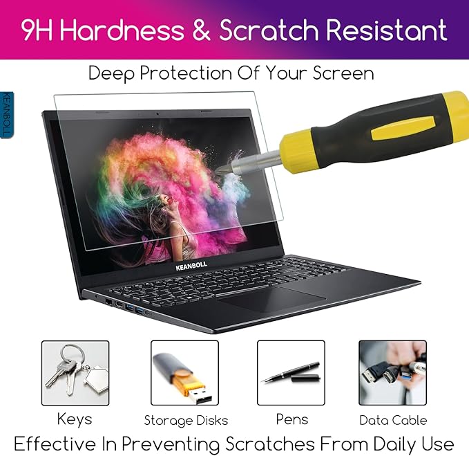 KEANBOLL 2 Pack 9H Hardness Tempered Glass Screen Protector for ASUS ROG Flow Z13 GZ302 (13.4" Laptop Tablet) – Anti-Scratch, Ultra-Durable, Precision Fit (2025-2026 Model Exclusive)