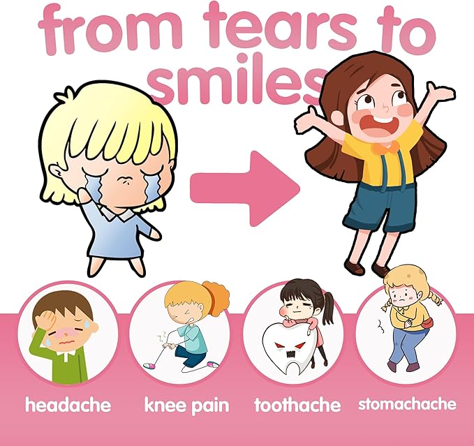Boo Boo Ice Packs for Kids Injuries, Kids Ice Pack Wit, Gel Cold Pack, Toddler Ice Pack with Soft Cover Baby, Kid's Pain Relief, Fever, Wisdom Teeth, First Aid, Head, Neck, Arms, Legs Injuries (5PCS)