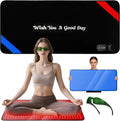 Red & Blue Light Therapy Mat for Body 33"×17" – 360 LEDs Infrared Light Pad (460nm + 660nm + 850nm) for Back, Waist, Knees & Joints Pain Relief, 60W Red Light Therapy Panel, Ideal Gift for Men & Women