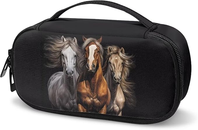 Black Horse Insulin Cooler Travel Case Insulated Diabetic Medication Organizer Carrying Bag with Extra Pouch for Insulin Pen and Other Diabetic Supplies, Blood Glucose Monitors