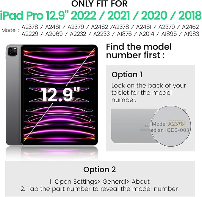 ZenRich [2 Packs] Anti Blue Light Screen Protector for iPad Pro 12.9 Inch 2022/2021/ 2020/2018 – 9H Hardness Tempered Glass, HD Clarity, Eye Protection, Scratch Resistant, Bubble-free
