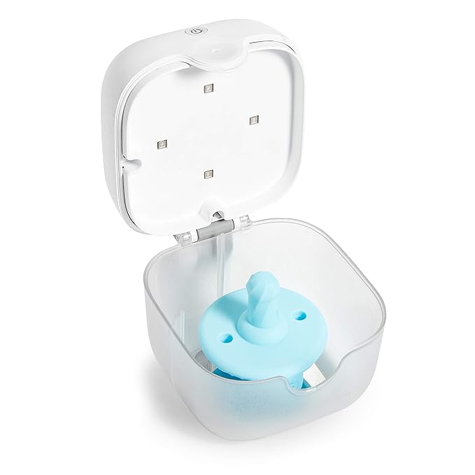 Munchkin® Portable UV Sterilizer Plus with Rechargeable Battery, Mini UV Light Sanitizer Eliminates 99.99% of Germs in 59 Seconds
