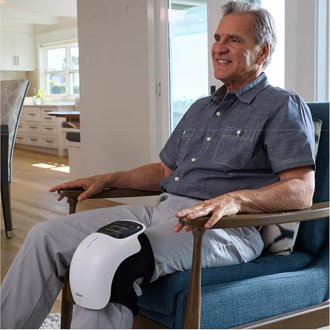 Nobol PhysioFlex Portable Warm Up & Recovery Knee Massager – Cordless Red & Infrared Light, Heat & Vibration Therapy to Restore Comfort, Rebuild Strength & Keep You Moving