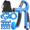 JKSHMYT Grip Strength Trainer Kits (5 Pack), Adjustable Resistance Forearm Strengthener, Hand Gripper Strengthener for Muscle Building