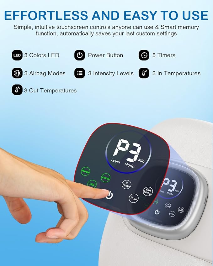 Hand Massager with Heat and Compression: 2026 Upgraded Cordless Full-Hand Wrist Fingers Massage for Arthritis Carpal Tunnel, Heat-Backed, 4000mAh Extended Battery, Birthday Gifts for Women Men