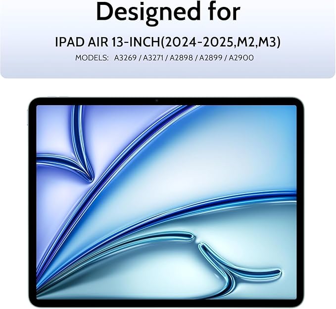 2 Pack Magnetic Paperfilm for iPad Air 13 Inch (2024-2026, M2 M3 M4), Feel Like Writing Drawing On Paper, Matte Removable Anti Glare Fingerprint Screen Protector Blue Light Filter