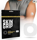 Skin Grip Adhesive Patches Compatible with Dexcom G7 & Stelo CGM with Cutout – Waterproof & Sweatproof Cover for Continuous Glucose Monitor Sensor, Stays Secure for 10-15 Days – 20 Pack, Clear