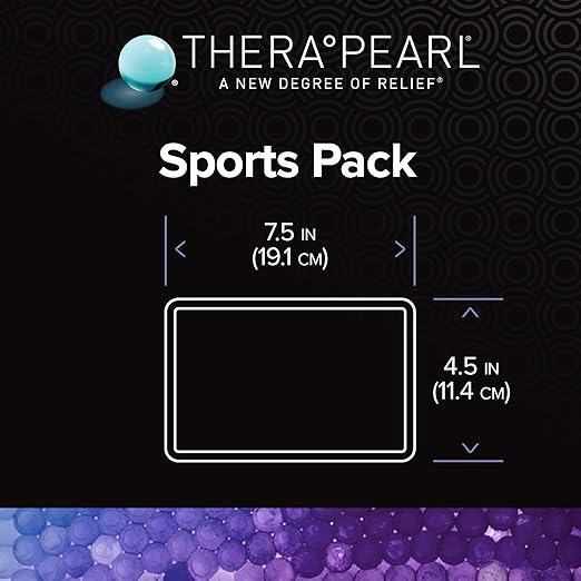 TheraPearl Reusable Hot Cold Pack, Sports Ice Size Pack with Gel Beads for Athletes, Flexible Hot & Cold Compress for Arthritis Pain Relief, Swelling, Sports Injuries, Cooling & Heating Pad