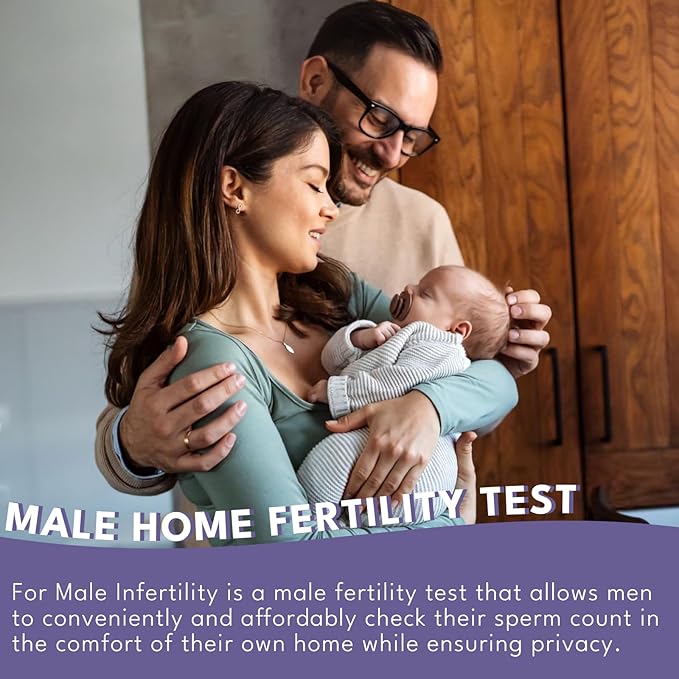 Trak Plus Male Fertility Testing System Fertility Home Test Kit for Men- Shows Normal or Low Sperm Count- Easy to Read Results-Convenient, Accurate, Private