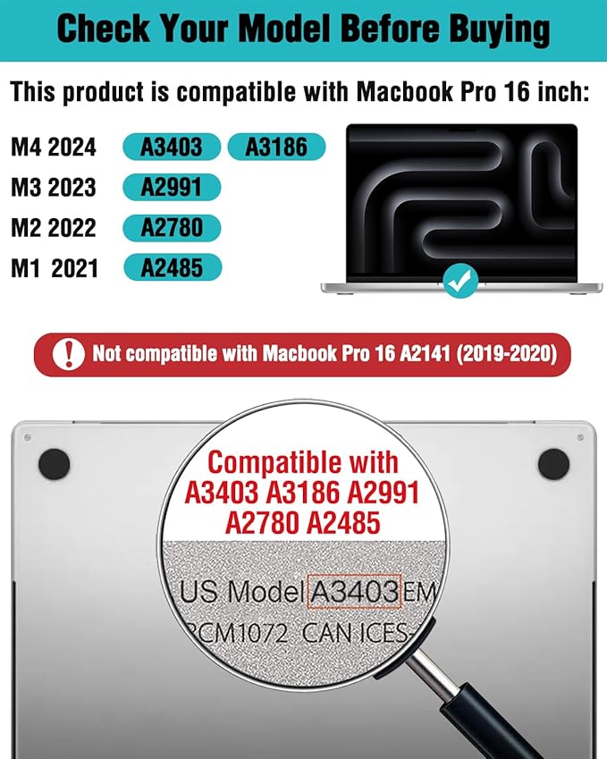 F FORITO Magnetic Anti Blue Light Screen Protector Compatible with MacBook Pro 16 inch(2021-2024, M4, M3, M2, M1), Bubble-Free Install, Removable & Reusable Anti Glare Matte Laptop Screen Shield
