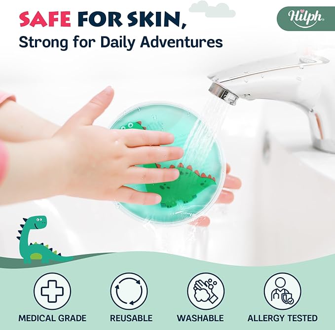 Hilph Kids Ice Packs for Boo Boos - FSA Eligible HSA, 3 Pack Gel Ice Packs for Toddlers & Children Injuries Reusable, Soft Small Hot & Cold Pack for Bumps, Bruises, Fever, Get Well Gifts