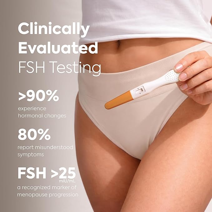 Diagnox Health Menopause Test, At-Home FSH Test Strips to Identify Menopause Stages - Fast 5-Minute Results, Clinical-Grade Midstream Strips (2 Pack)