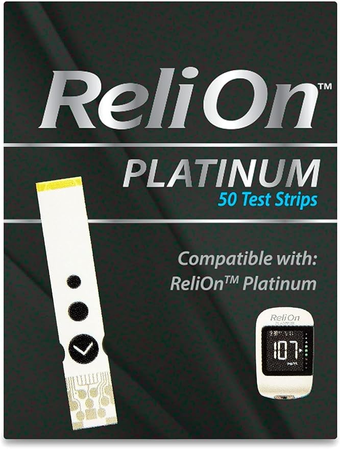 Platinum Test Strips, Platinum 50 Count (Pack of 1), Testing Blood Glucose, Set with Basket Goods Store