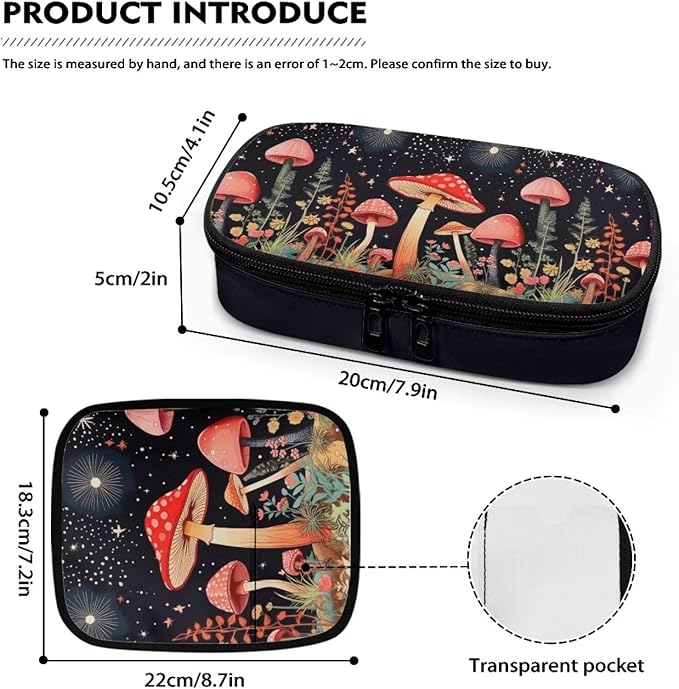Moon Mushroom Insulin Cooler Travel Case - Medication Diabetic Insulated Organizer Portable Cooling Bag for Insulin Pen and Diabetic Supplies