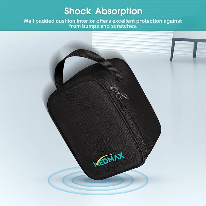 Carrying Case Compatible with OMRON Blood Pressure Monitor Bronze BP5100 / Upper Arm 3 Series Home Blood Pressure Monitor, Portable Storage Organizer Bag with Handle (Bag Only)