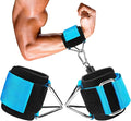 Adjustable Wrist Cuffs for Cable Machine, Neoprene Padded Straps, 2 Pack Comfortable Wrist Strap, Fitness Strength Training Equipment Workouts for Men Women
