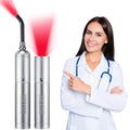 VEVOR Red Light Therapy Device with Removable Tip, 2 in 1 Facial & Body Light Therapy Wand for Joint Mouth Nose Ear, Handheld Red Lights Healing Therapy Torch & 5 Wavelength, Pulse Mode