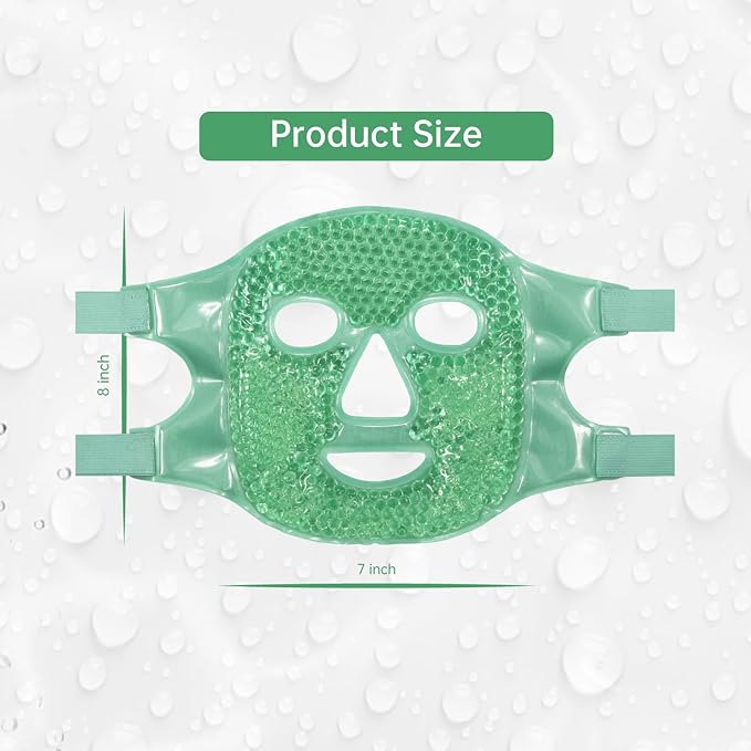 ZNÖCUETÖD Face Ice Mask Facial Ice Packs Gel Hot Cold Compress for Post Oral, Dental, Nose,Facelift Plastic Cosmetic & Laser Surgery Recovery Puffiness Swelling Dark Circles & Headaches Gift for Women