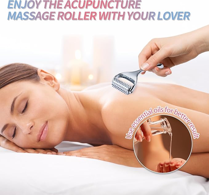 SOOTHESOUL Acupuncture Massage Roller, Valentine‘s Day Gift 2026, Trigger Points Massage Tool, Pain Relief and Stress Relaxing Massager for Muscle,Scalp, Hand,Neck, Arm, Foot, Face