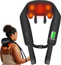 Cordless Neck Massager for Pain Relief Deep Tissue, FSA Eligible HSA Store Shoulder Massager with Heat, 3 Modes & Speed, Massager Pillow for Neck and Shoulder Pain, Birthday Gifts for Women