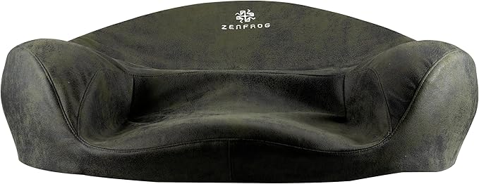 Ergonomic Meditation Cushion/Chair/Seat/Floor Pillow for Home/Office/Studio – Memory Foam, Removable & Washable Cover, Designed for Long Period Meditation Comfort (Dark Green)