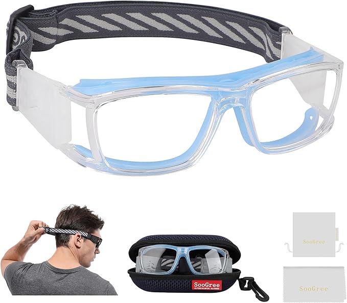 Sport Glasses for Men Women Basketball Football Sport Goggles Anti Fog Shock Collision Wearable Glasses