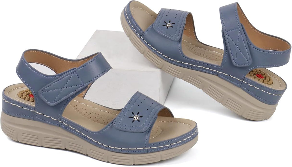 JABASIC Women Comfortable Sandals Orthotic Walking Sandals Orthopedic Arch Support Sandals