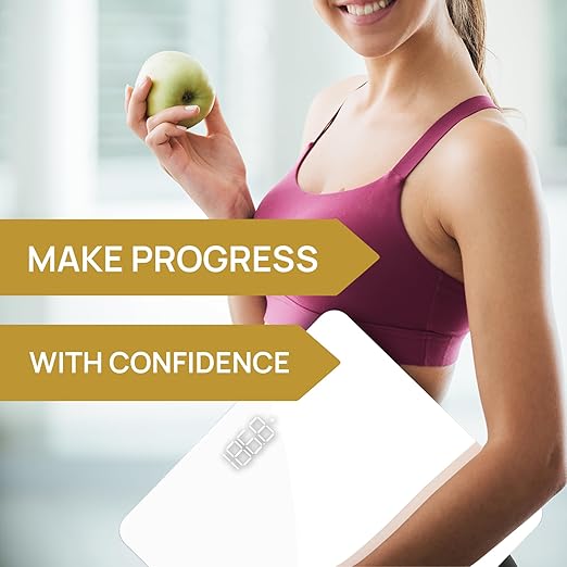 INEVIFIT Bathroom Scale, Highly Accurate Digital Bathroom Body Scale, Precisely Measures Weight up to 400 lbs