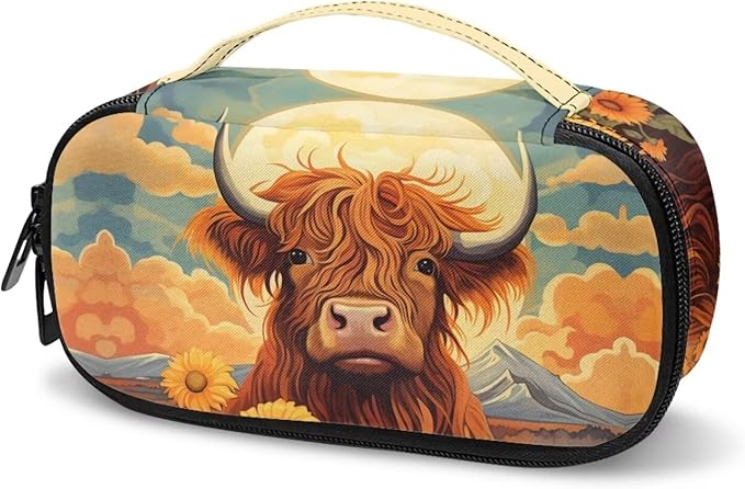 Sunflower Cow Insulin Cooler Travel Case, Diabetic Medication Organizer for Insulin Pens and Other Diabetic Supplies