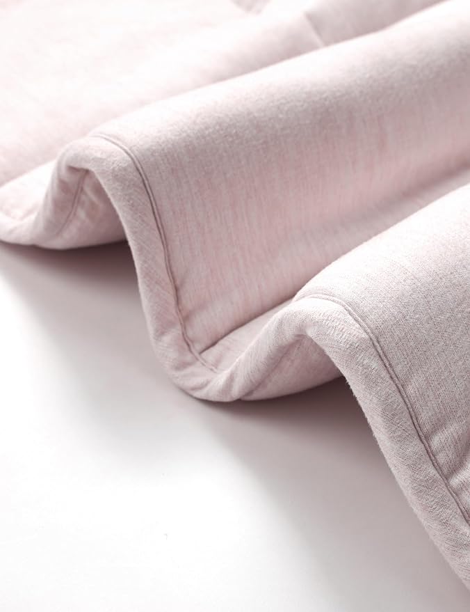 YnM Weighted Blanket King/CA King 15lbs, The Heavy Oversized Weighted Comforter, Warm & Fluffy Throw (Pink, 15lbs, 104" Lx90 W)
